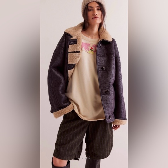 NWOT Free People M We the Free All My Heart Tee in Ivory Tunic Top New $128 - Picture 4 of 7